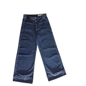 NWT Rag & Bone Melina Wide-Leg Patch Pocket Jeans Newnan Sz 26